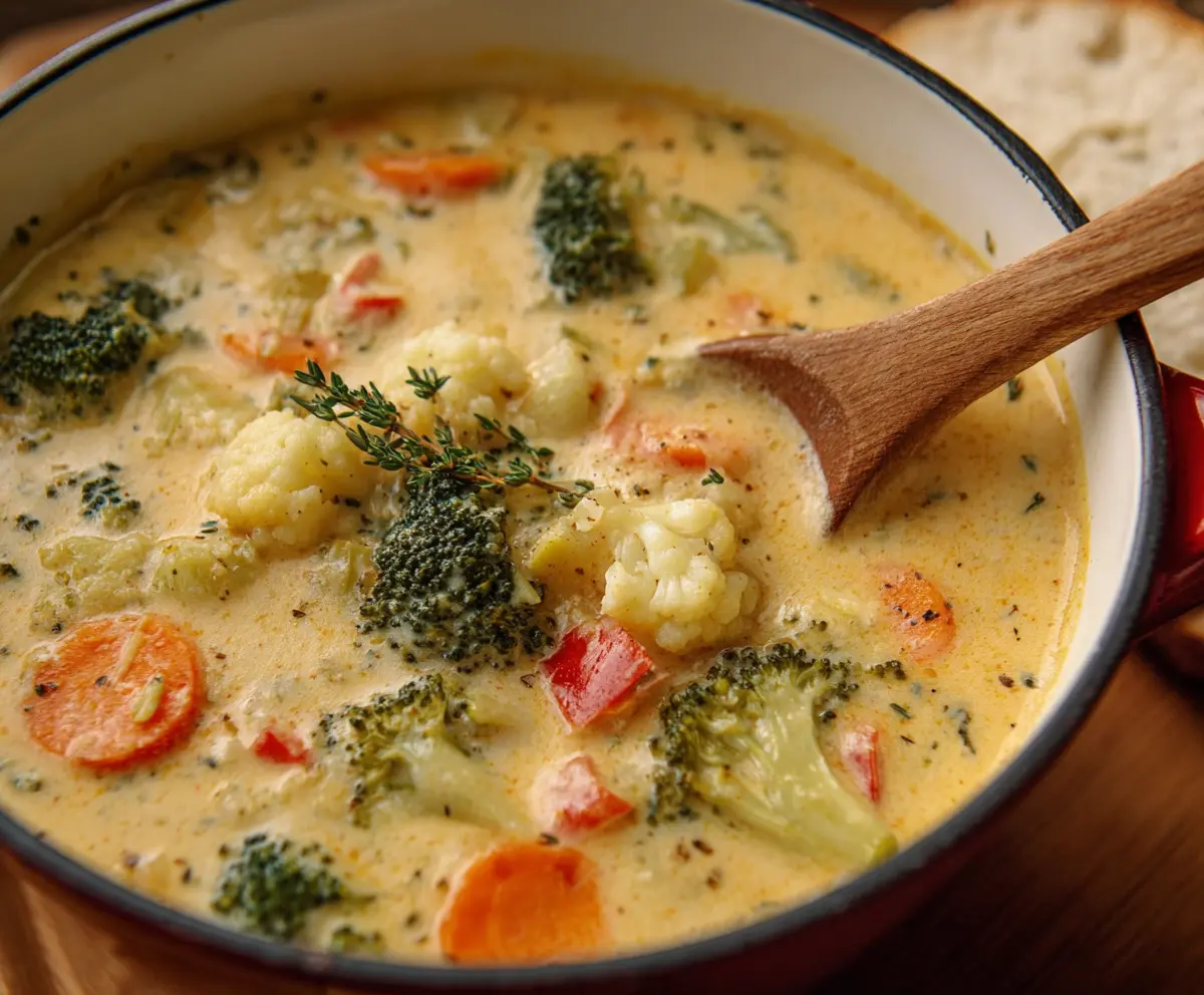 Easy Creamy Vegetable Soup Recipe
