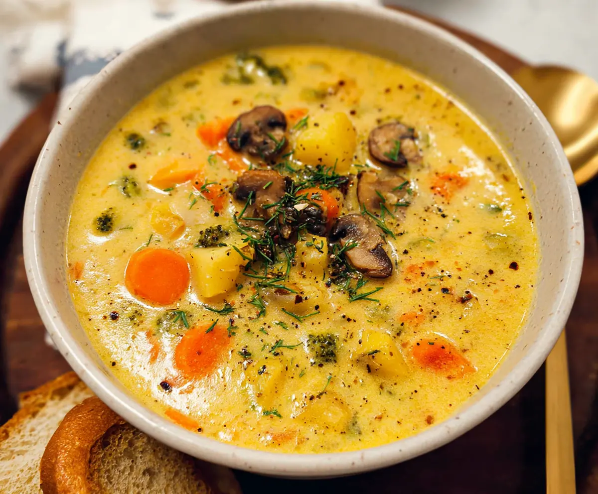 Easy Creamy Vegetable Soup Recipe