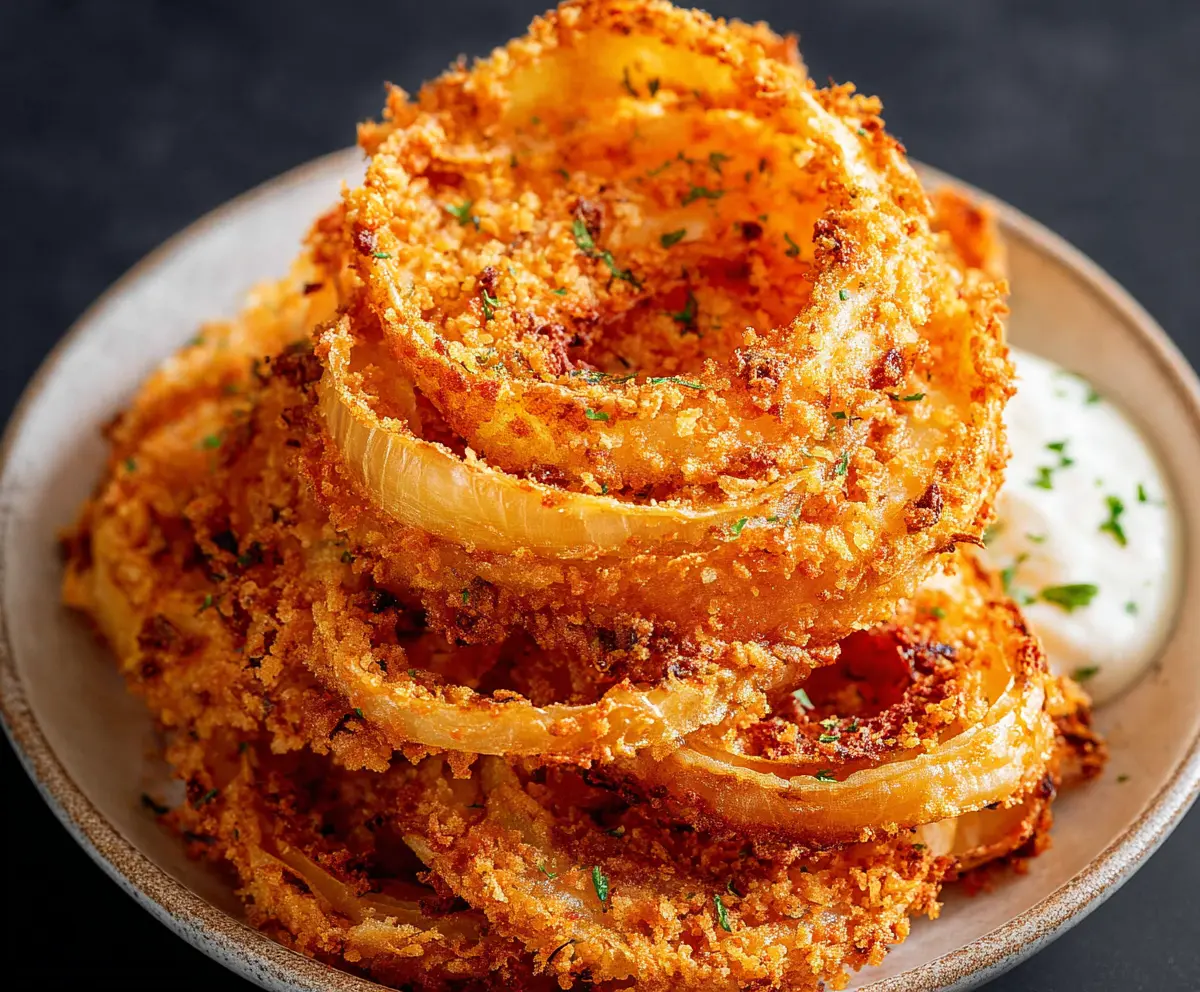 Crispy Parmesan Onion Ring Chips