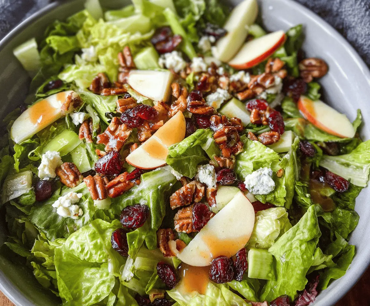 Crisp Fall Apple Salad with Maple Dressing