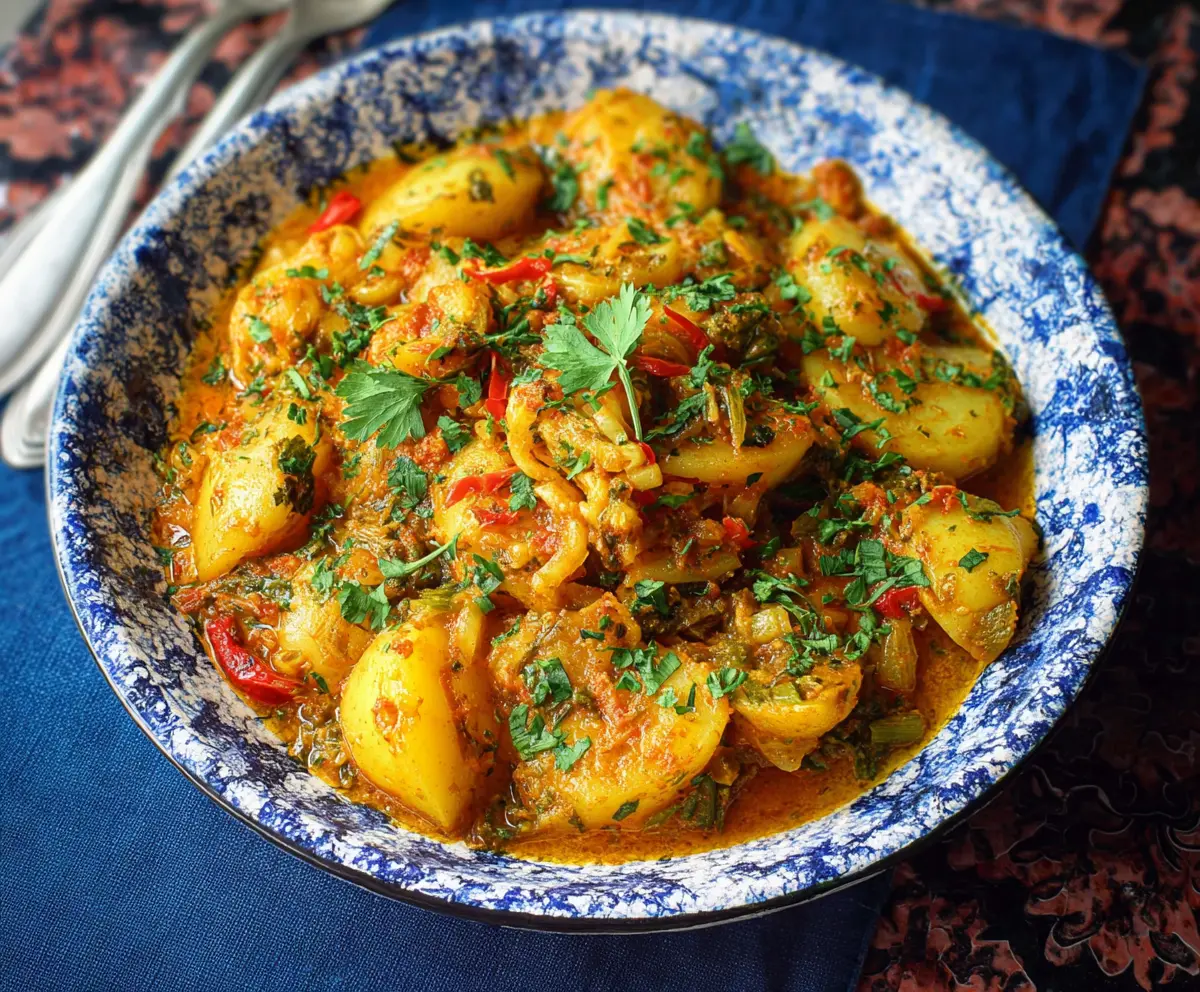 Easy Dopiazeh Aloo | Persian Potato Curry