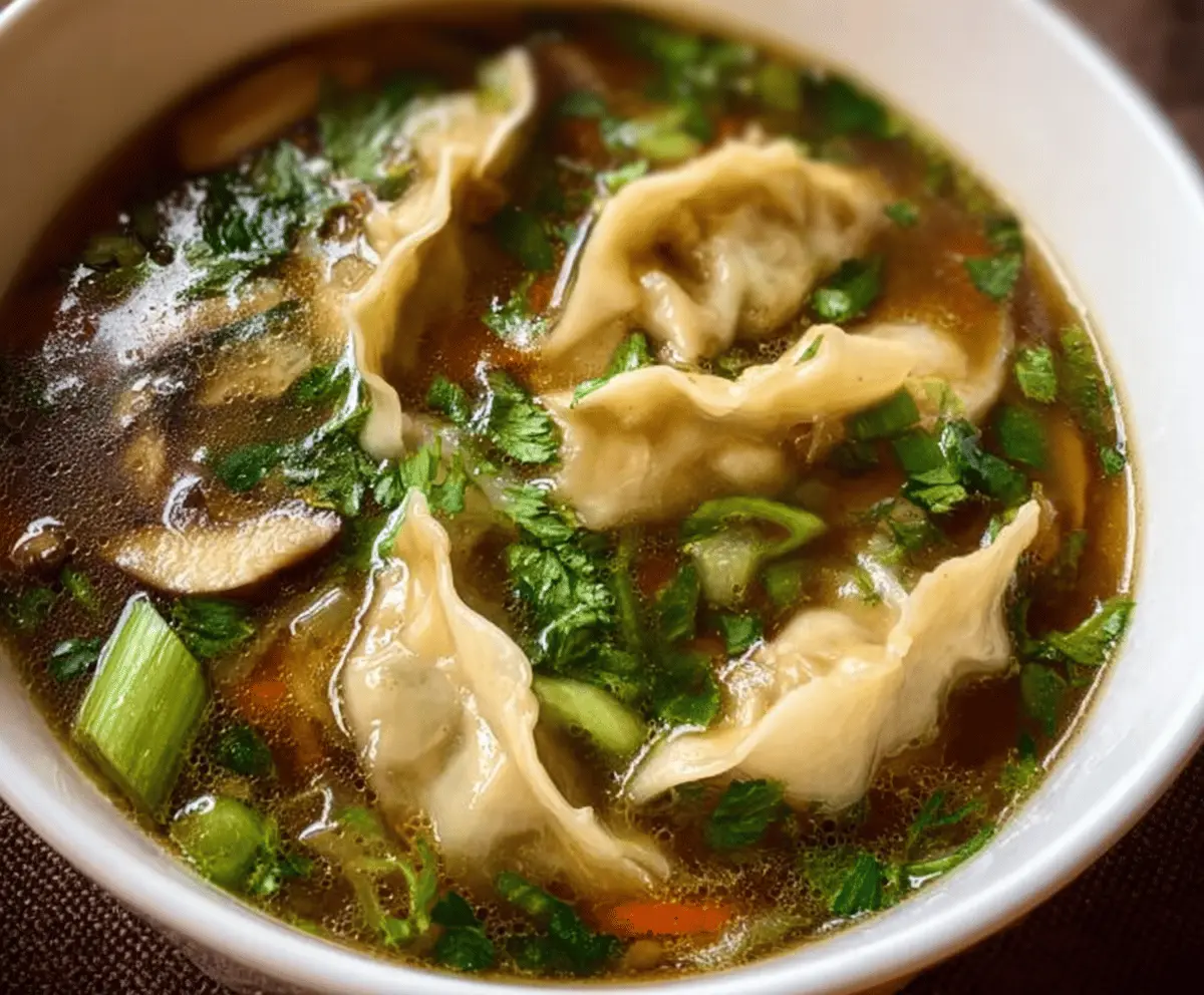 Easy Potsticker Soup Recipe