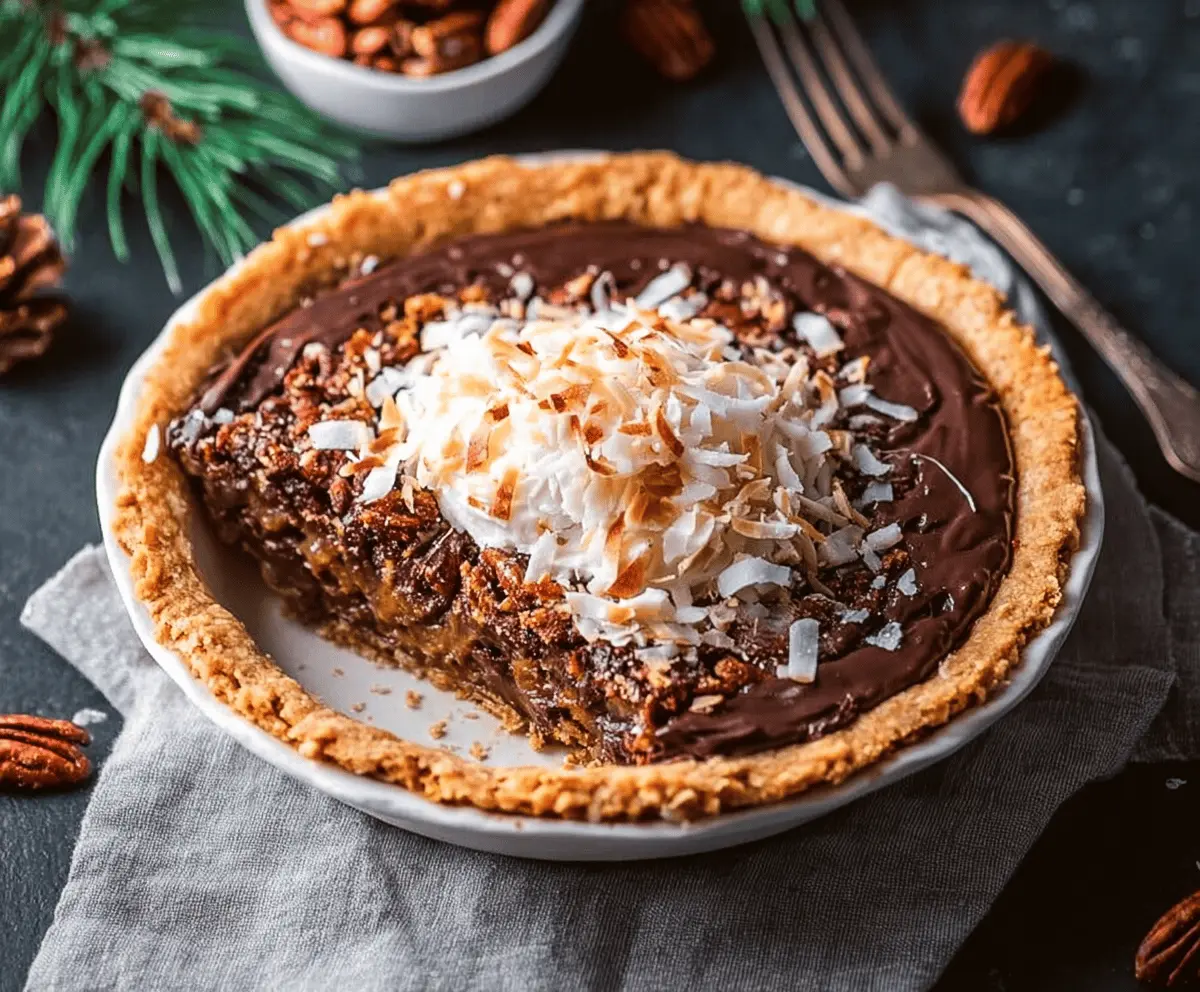 Easy No-Bake German Chocolate Pie