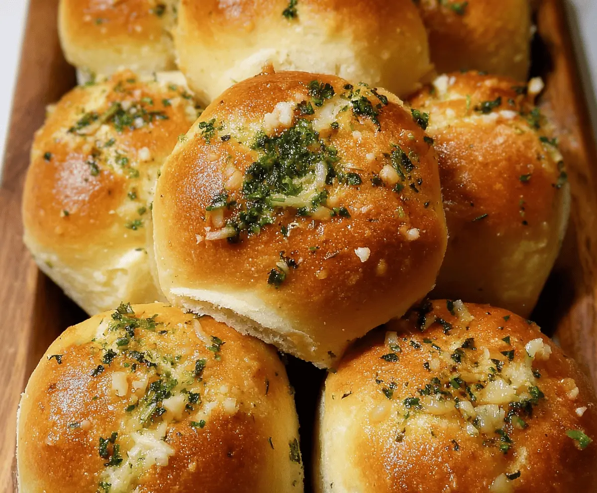 Easy Garlic Bread Rolls Recipe