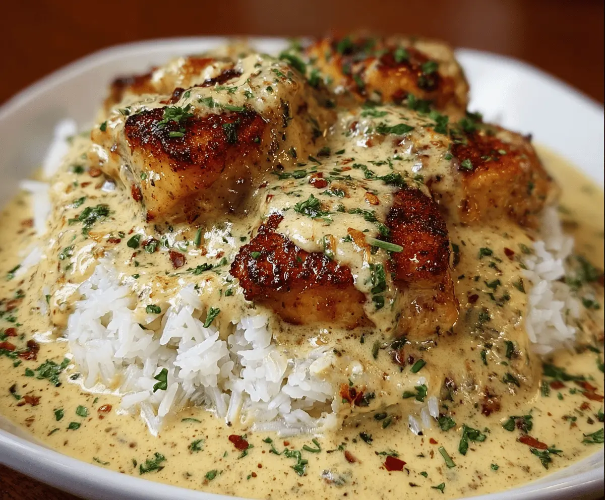 Creamy Smothered Chicken & Rice