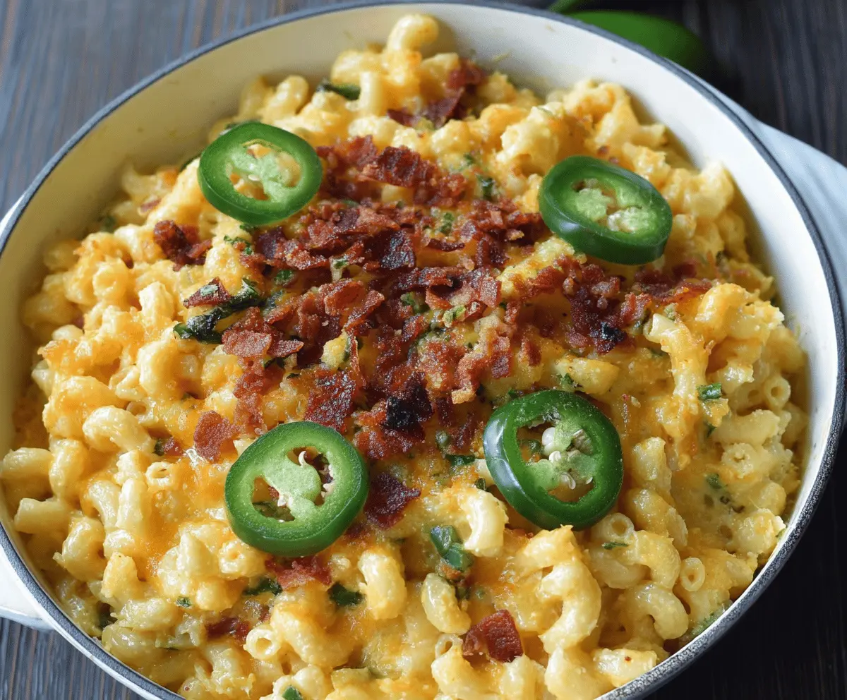Creamy Jalapeño Popper Mac & Cheese