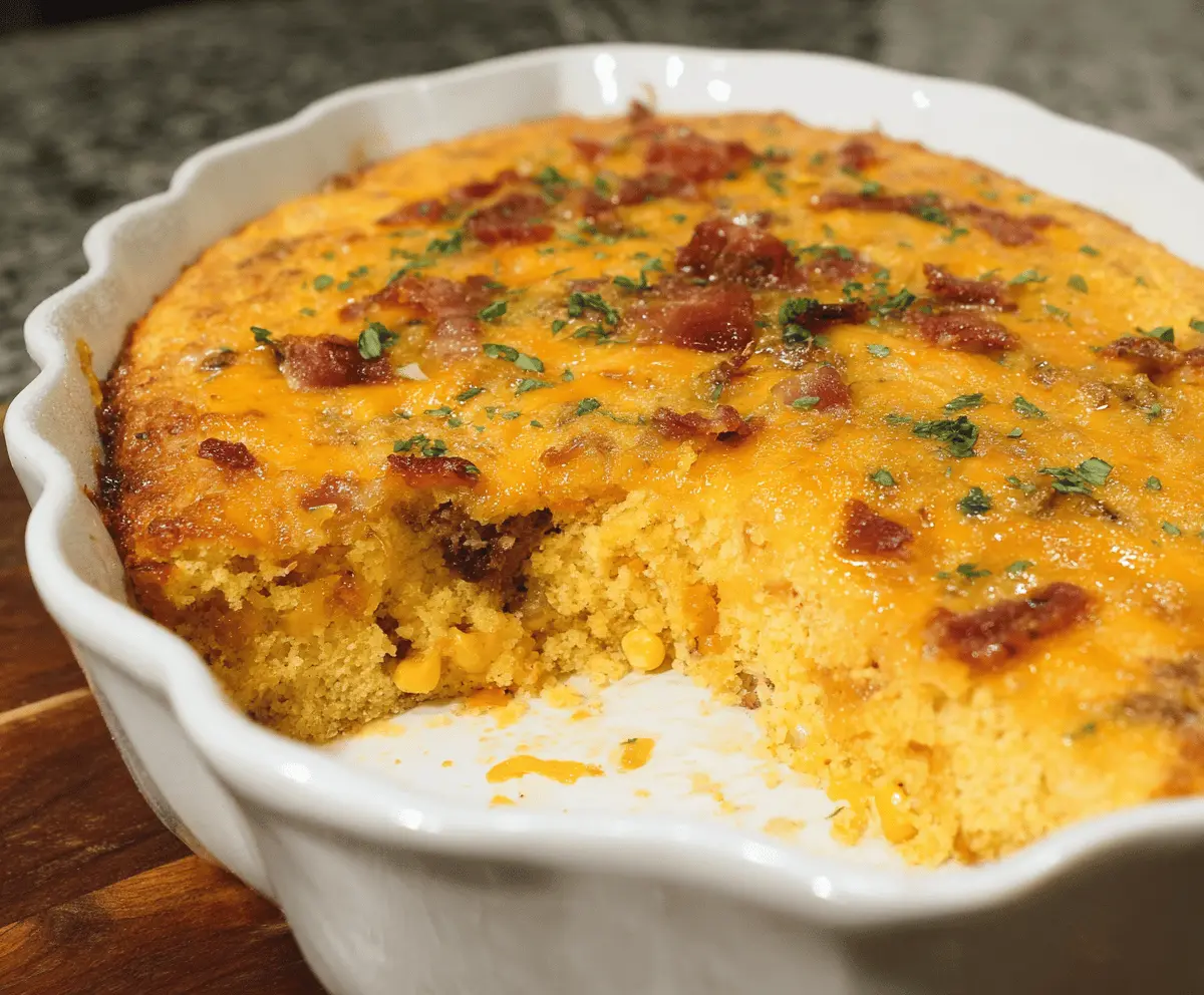 Easy Loaded Cornbread Casserole Recipe