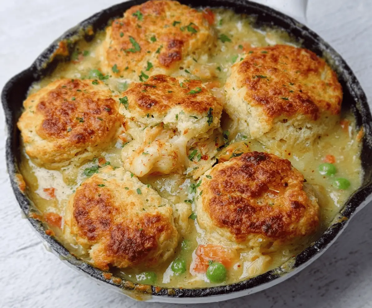 Easy Red Lobster Biscuit Chicken Pot Pie