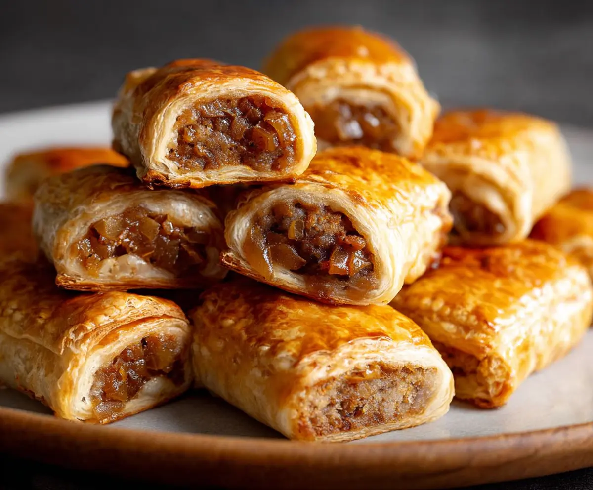 Savory French Onion Sausage Rolls