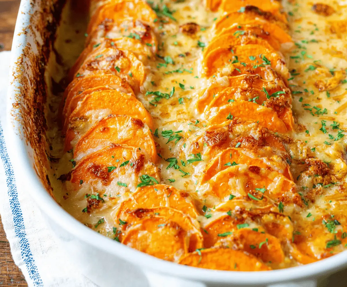 Easy Scalloped Sweet Potatoes Recipe