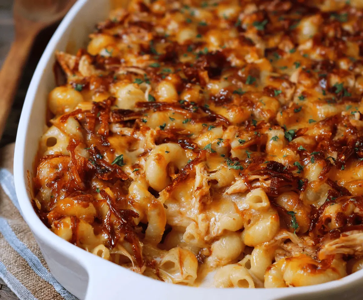 Creamy BBQ Chicken Mac and Cheese
