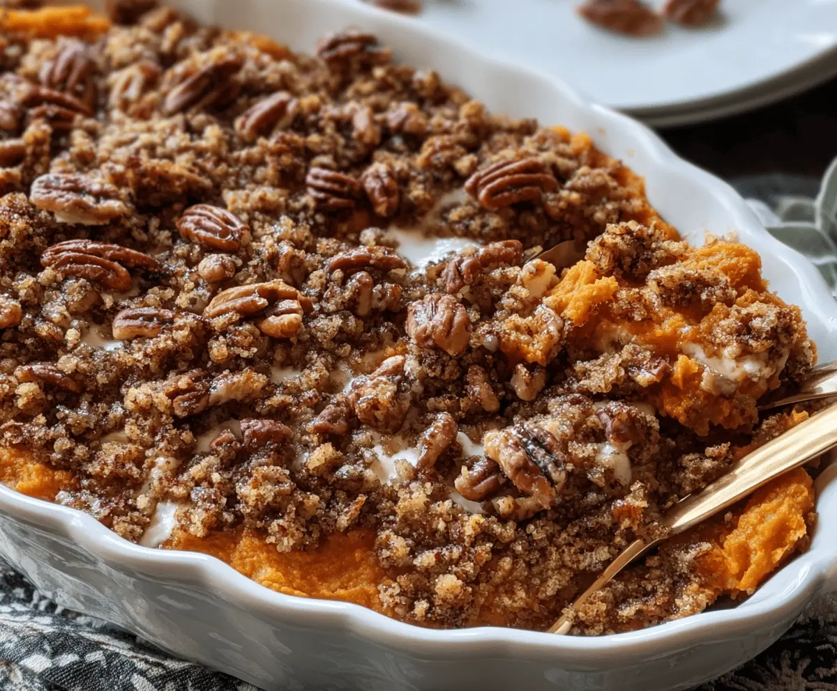 Southern Maple Sweet Potato Casserole