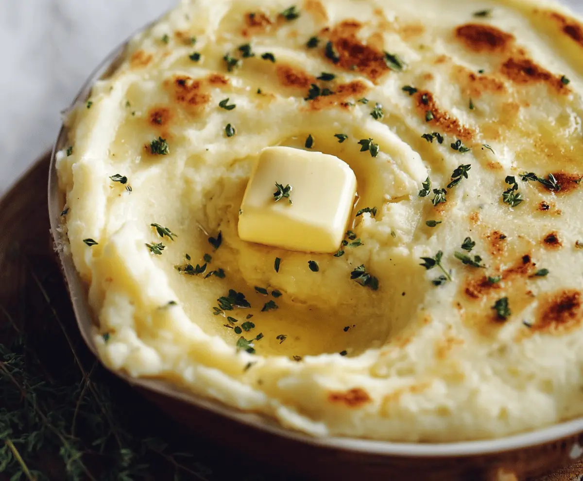 Creamiest Baked Mashed Potatoes Recipe