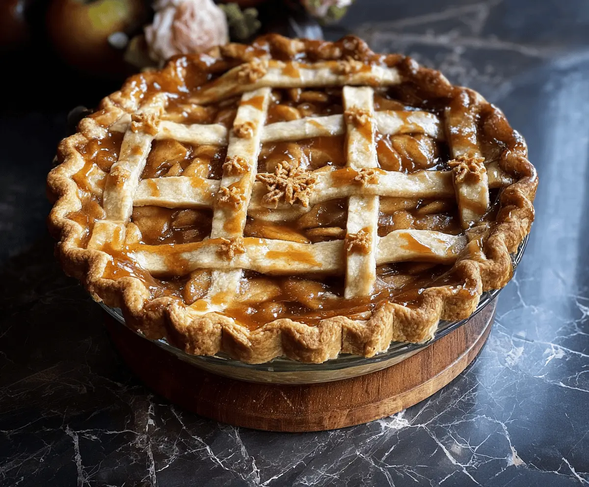 Easy Toffee Apple Pie Recipe