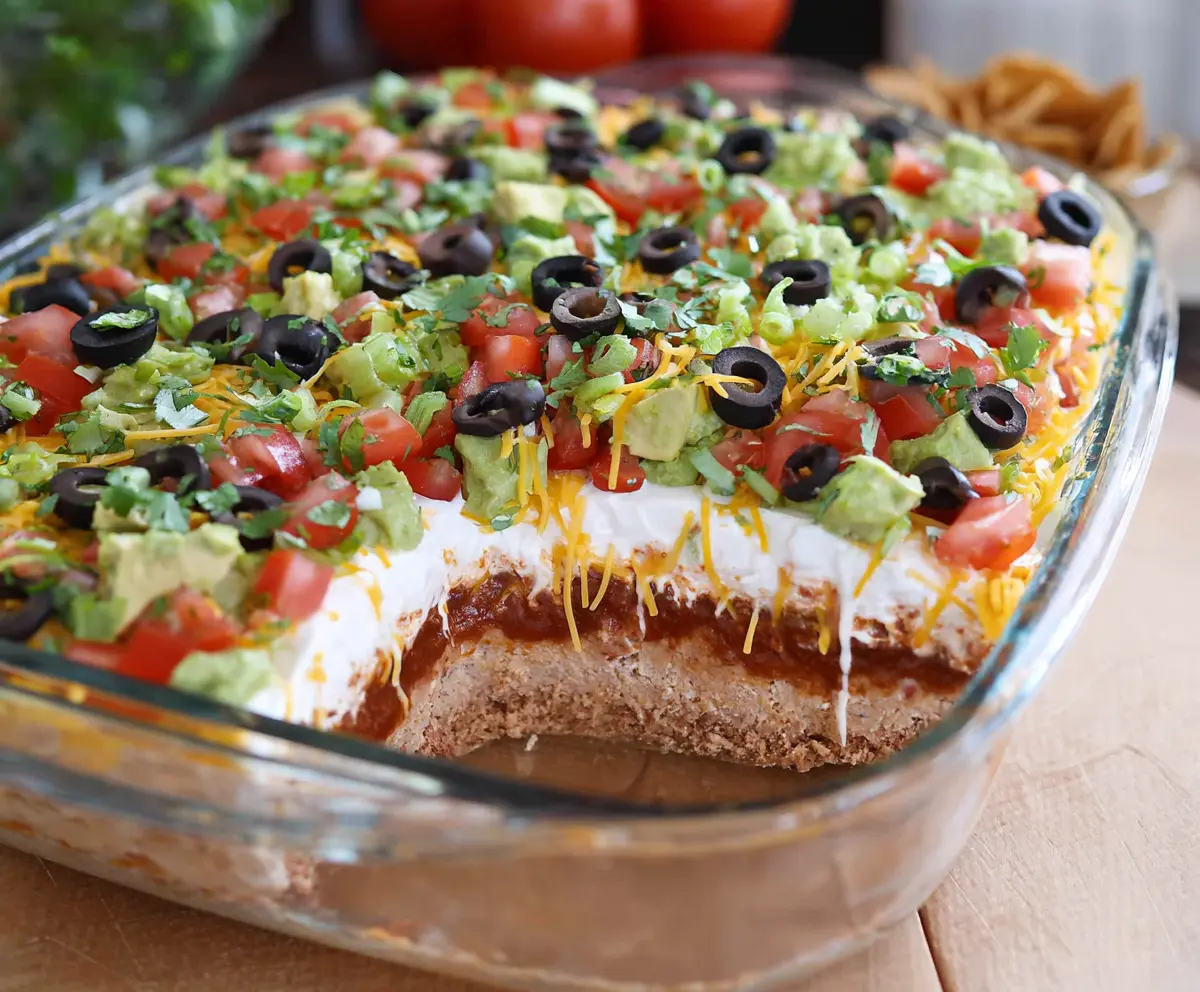 Easy Ultimate 7 Layer Dip Recipe