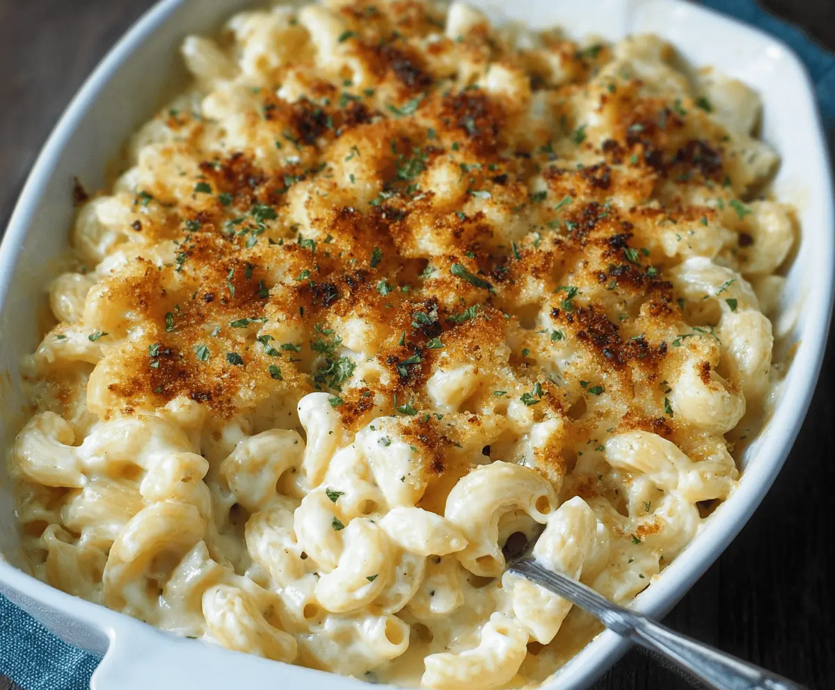 Creamy White Truffle Mac & Cheese