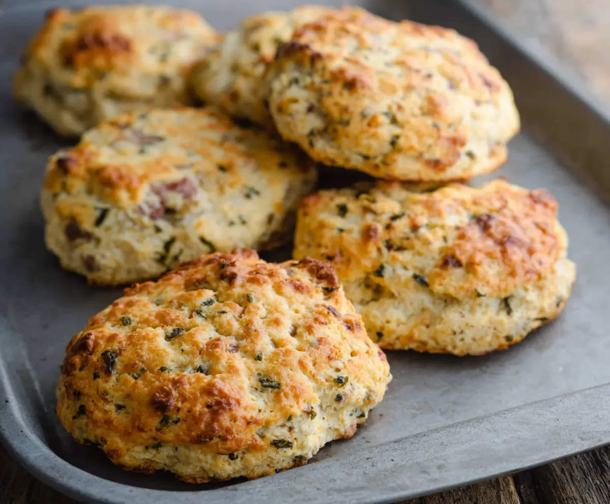 Healthy breakfast protein biscuits with 14g of protein, perfect for a quick, freezer-friendly morning meal.