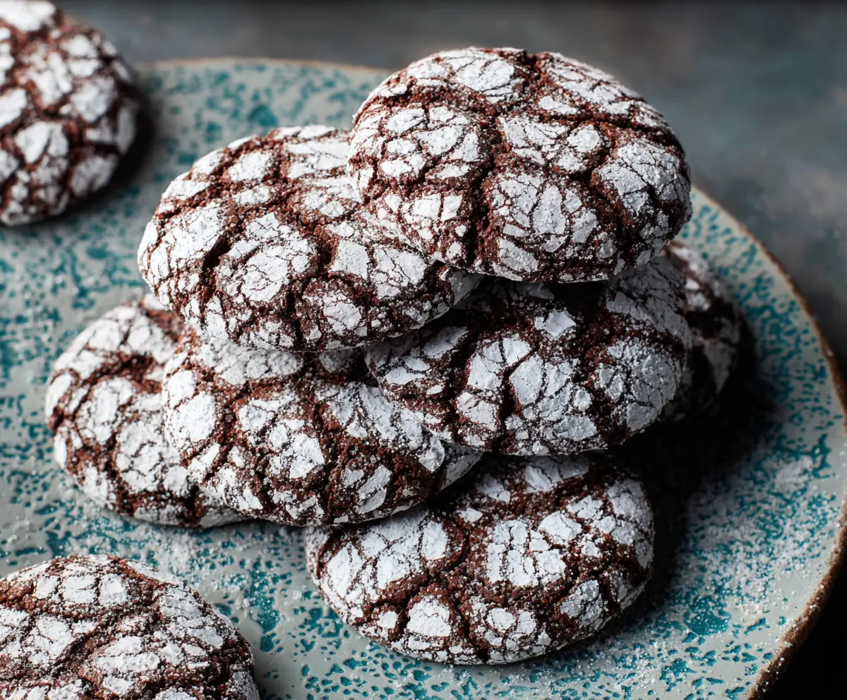 Easy Chocolate Crinkle Cookies