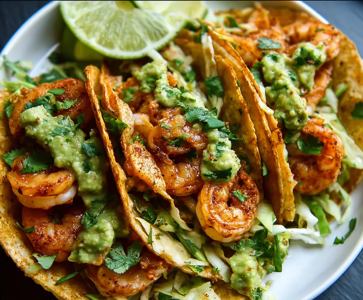 Easy Cilantro Lime Shrimp Tacos