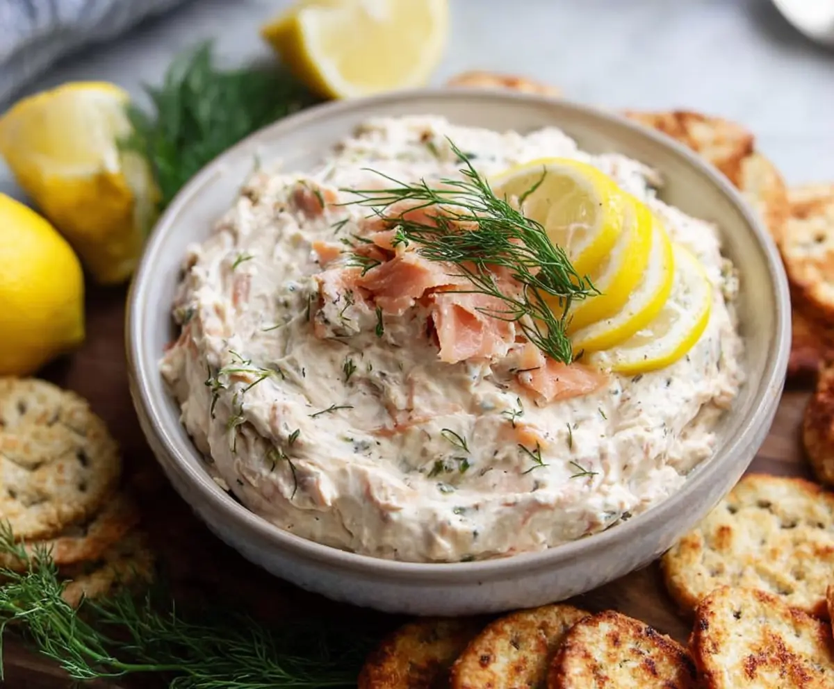 Creamy Smoked Salmon Dip with Lemon