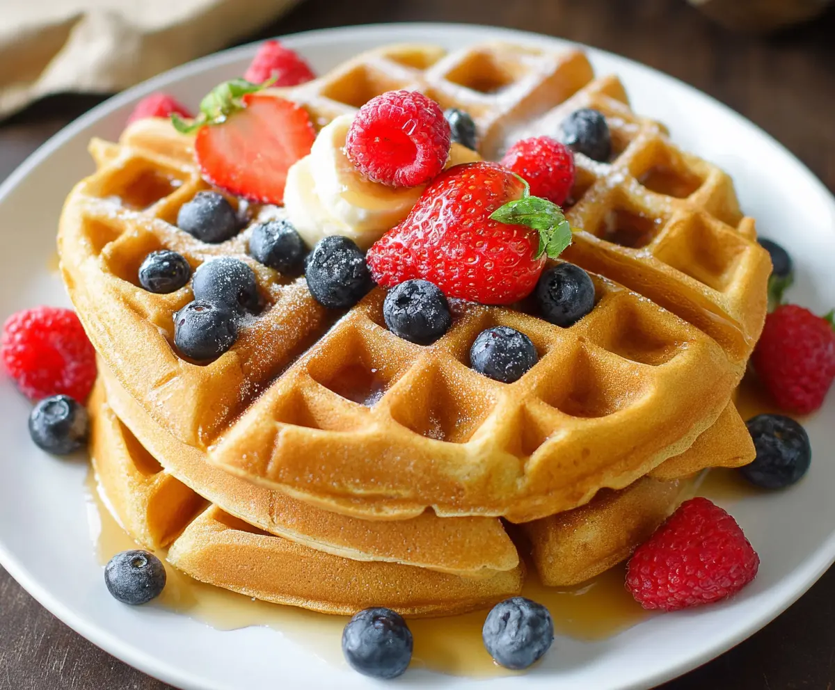 High Protein Healthy Waffles