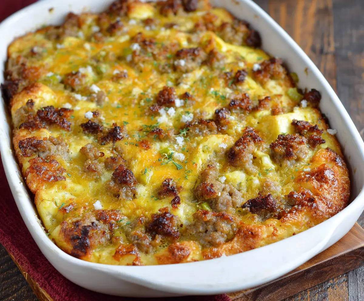 Easy Sausage Egg Casserole Recipe