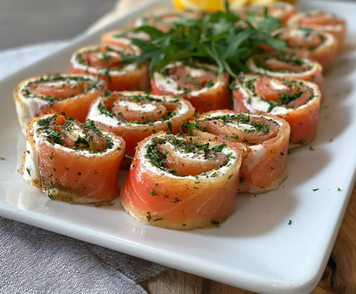 Easy Smoked Salmon Pinwheels Appetizer