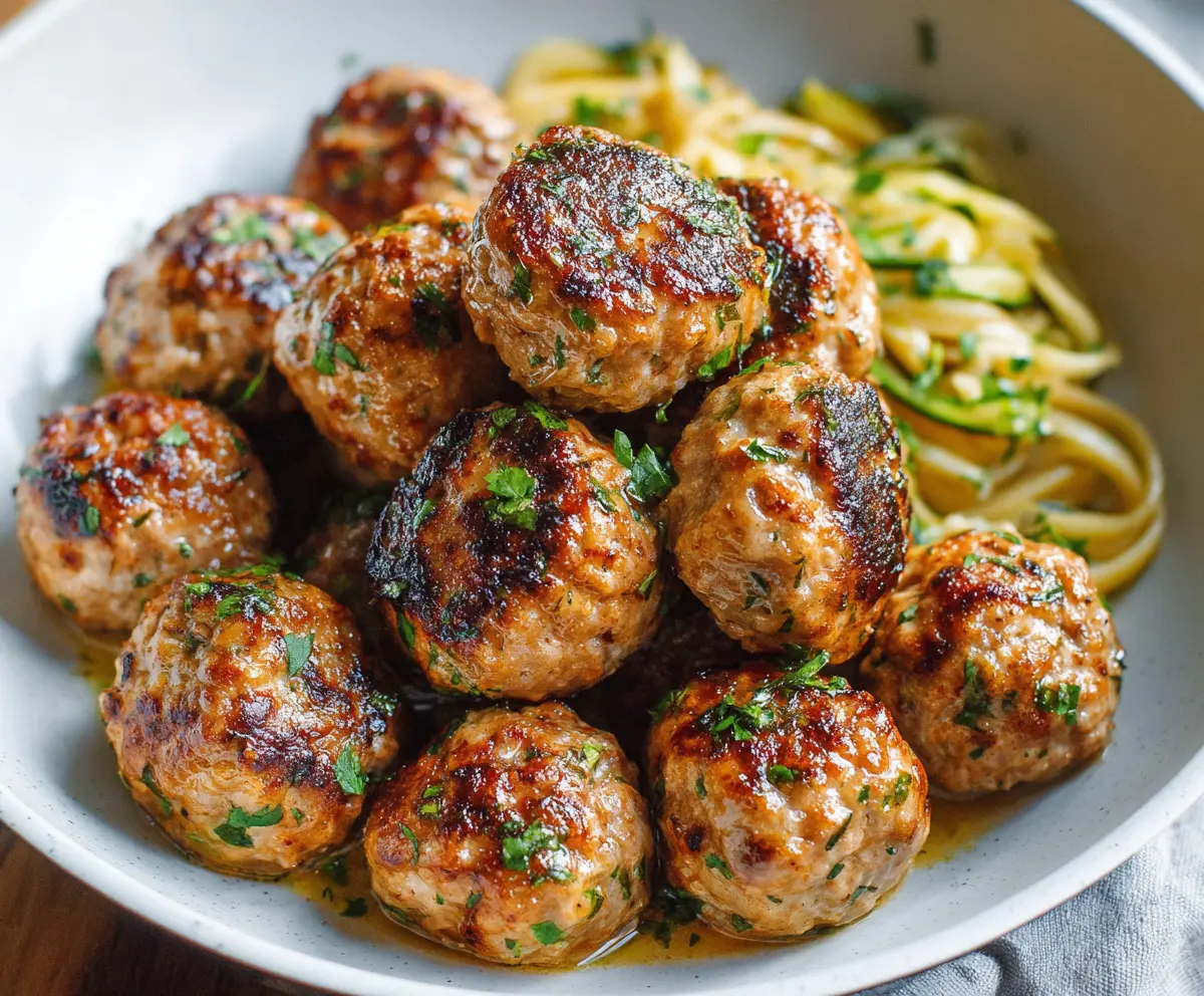 Easy Keto Garlic Butter Meatballs