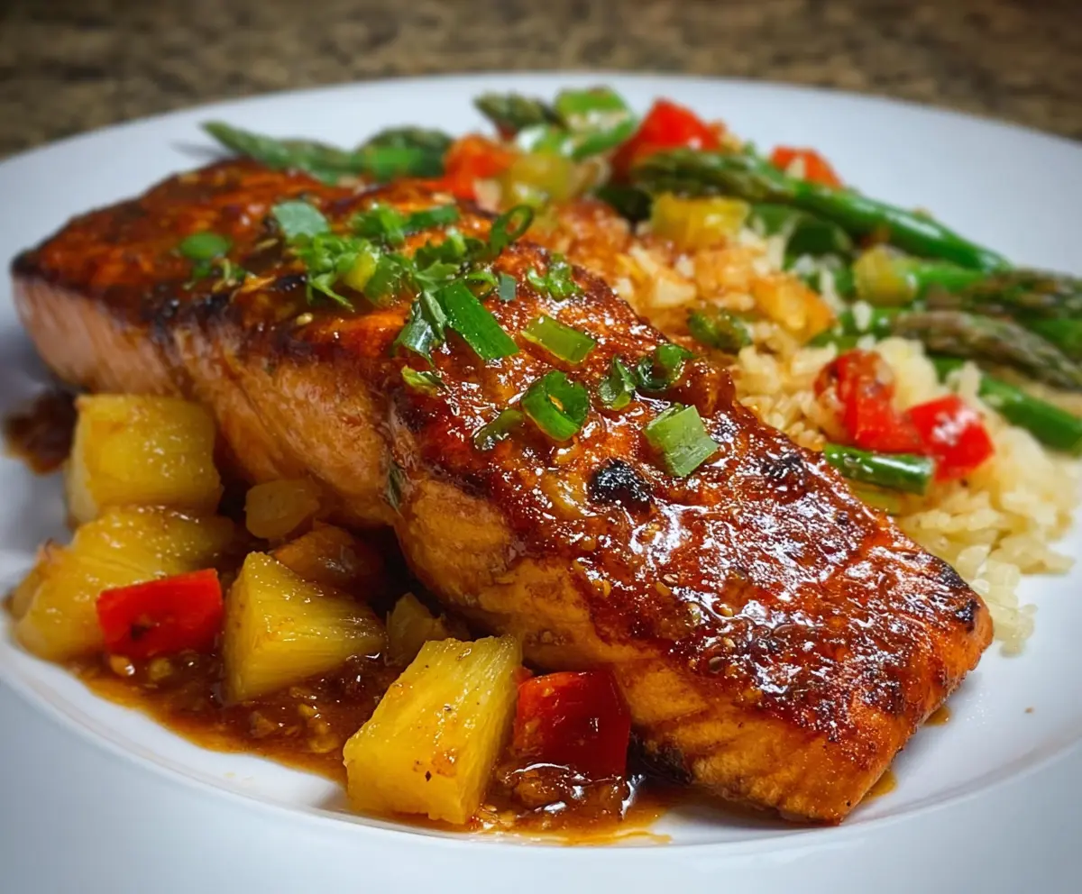 Easy Pineapple Glazed Salmon Recipe