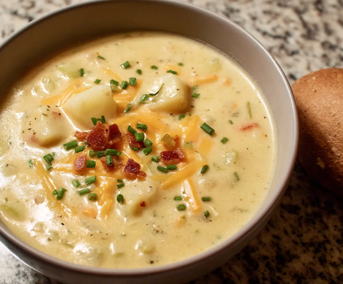 Easy Slow Cooker Potato Soup