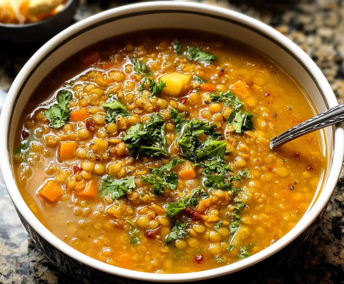 Easy Warm Lentil Soup Recipe