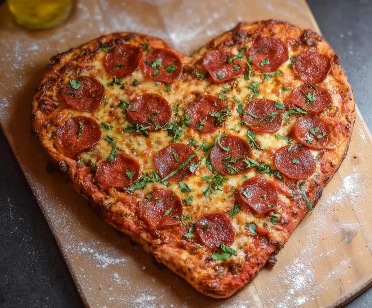 Easy Heart Shaped Pizza Recipe
