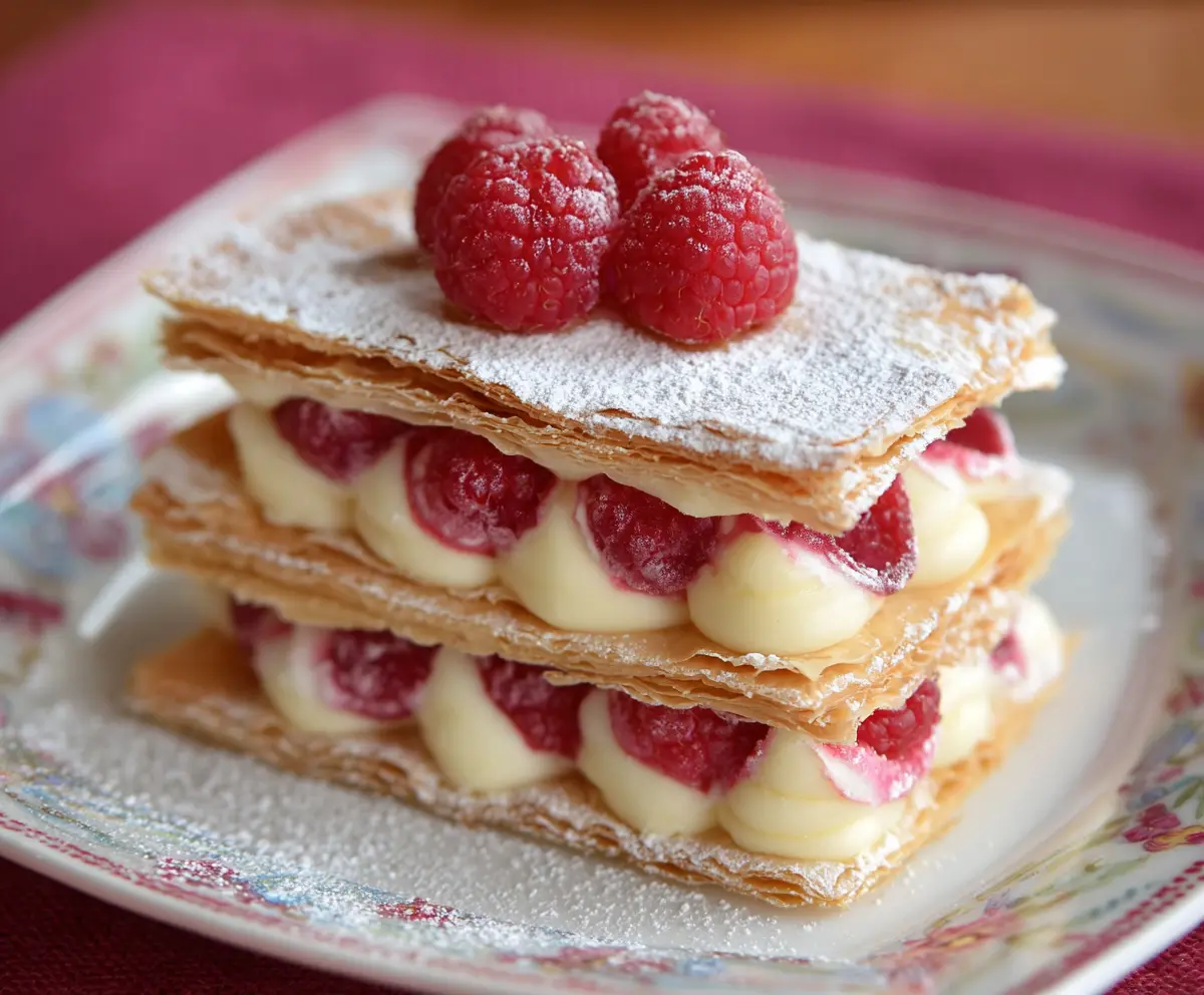 Easy Raspberry Cream Napoleons