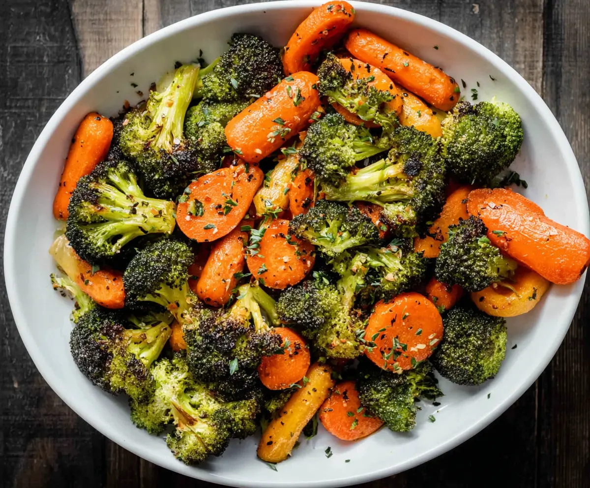 Easy Roasted Broccoli & Carrots