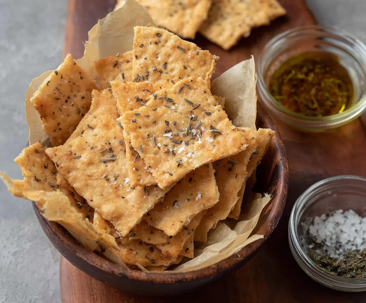 Easy 3-Ingredient Sourdough Crackers