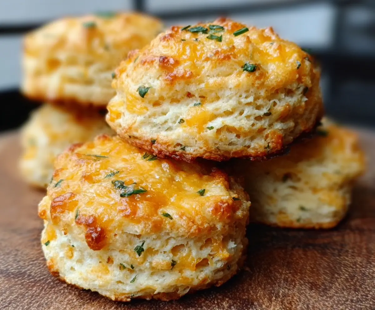 Easy Sourdough Cheddar Biscuits
