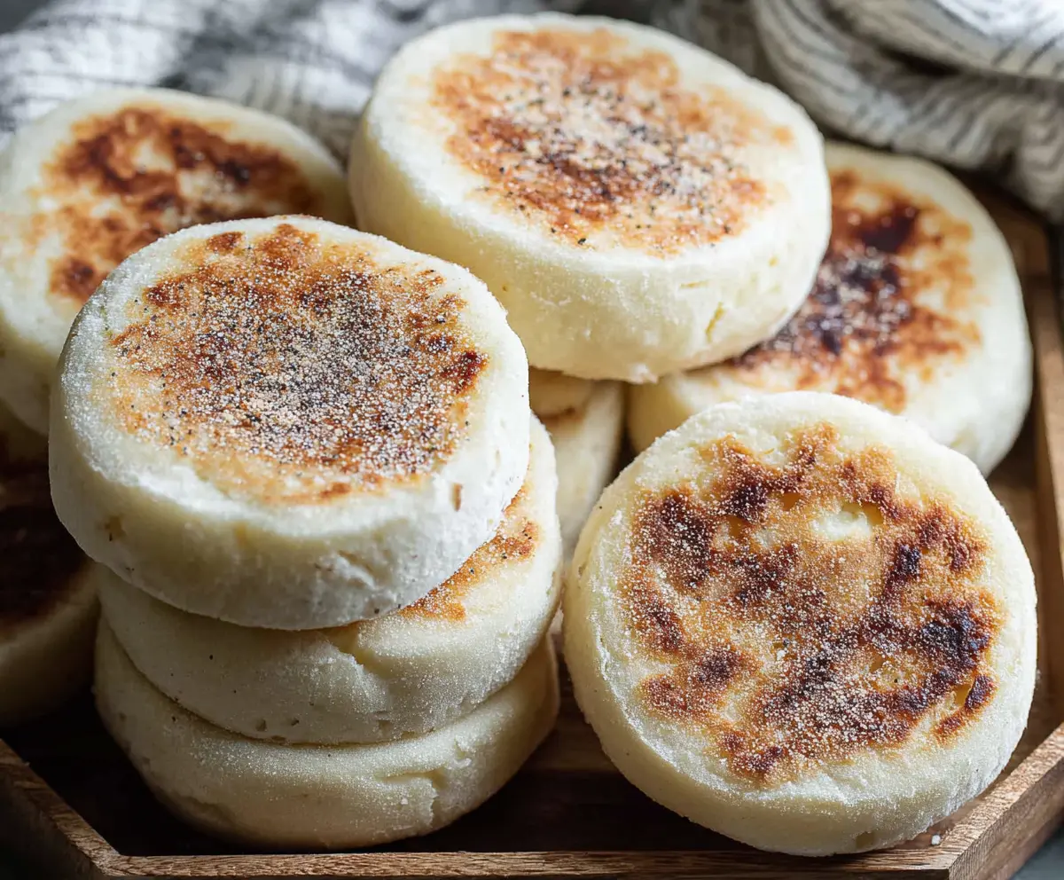 Easy Sourdough Discard English Muffins