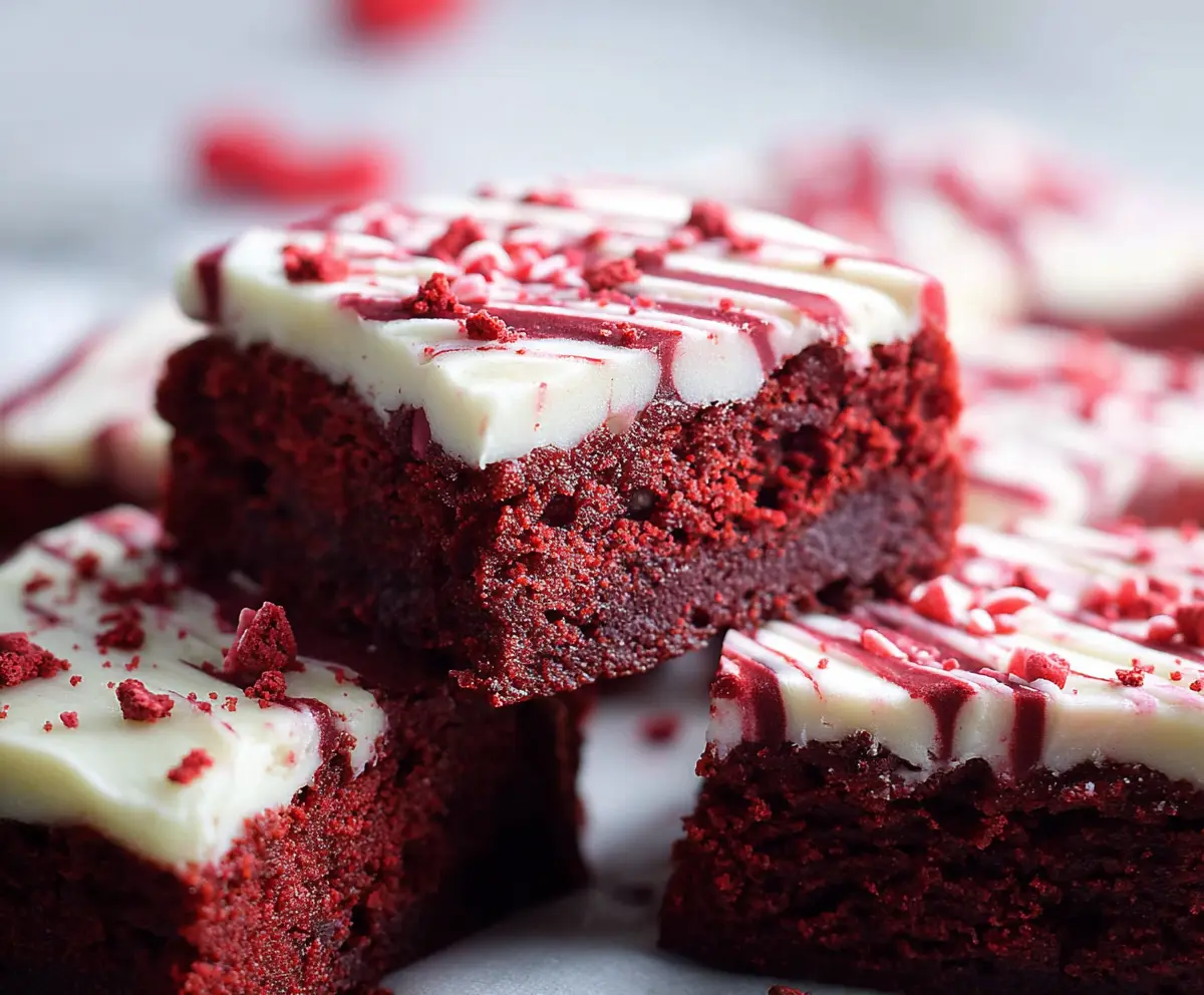 Fudgy Red Velvet Brownies Recipe